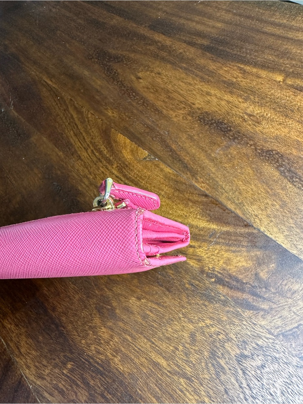 Authentic pre-loved Prada Hot Pink Saffiano Leather Continental Wallet - Picture 16 of 16